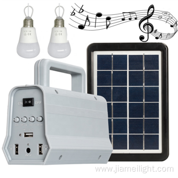 Portable mini solar power lighting system